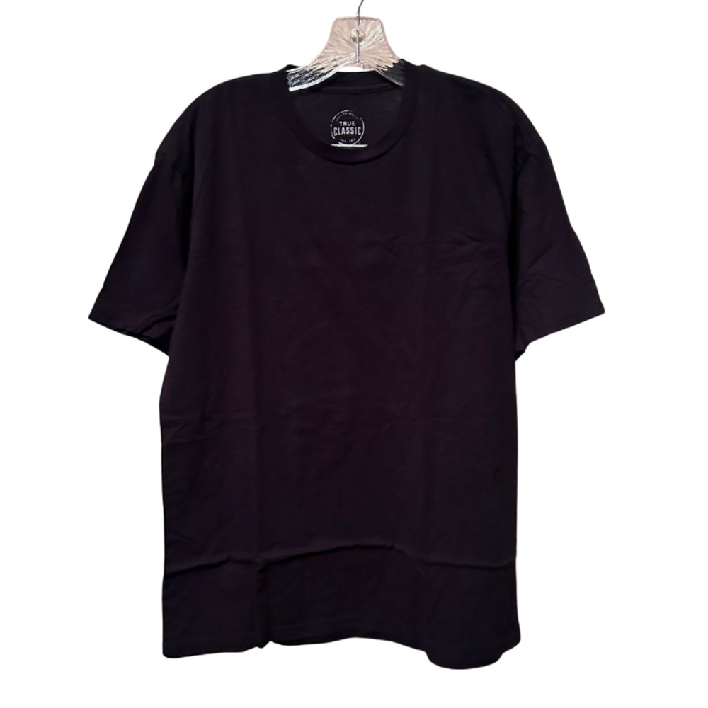 True Classic Black Crewneck Short Sleeve Tee - Men's XL